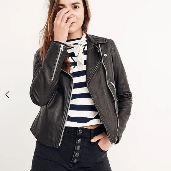 Madewell Italian Leather Moto Jacket - Picture 5 of 5
